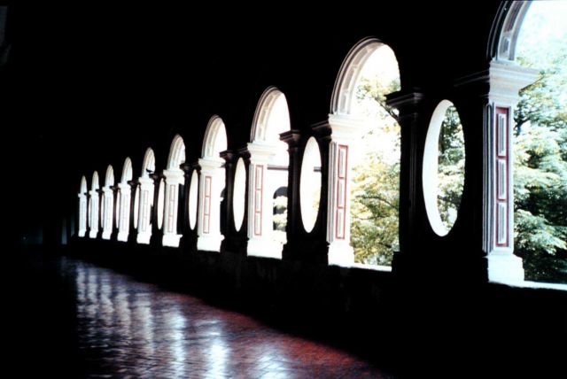 Arches in an alcove of a Lima cathedral. Picture