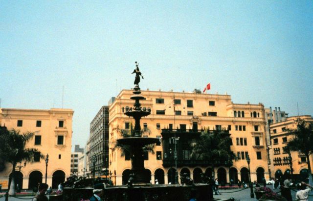 A street scene in Lima. Picture