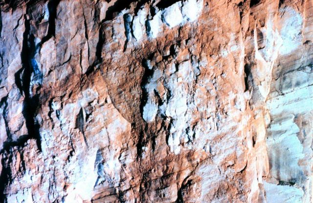 Weathered volcanic rock at Kicker Rock Picture