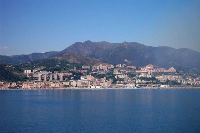 Along the northwest coast of Italy. Picture