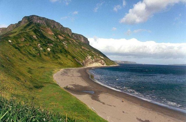 A Kurile Island shoreline. Picture