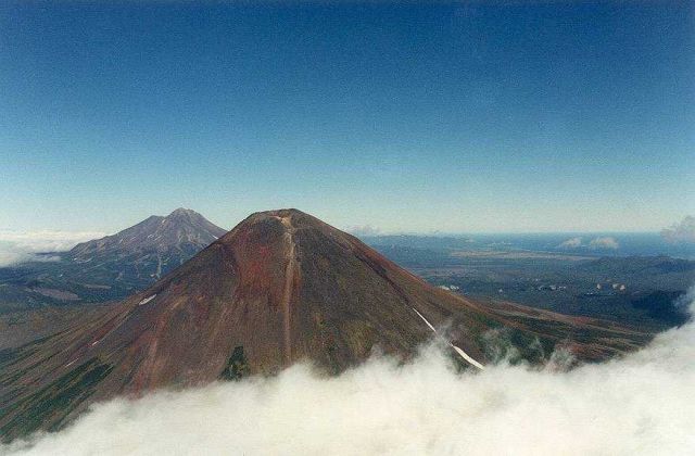 A volcano in the Kurile Islands. Picture