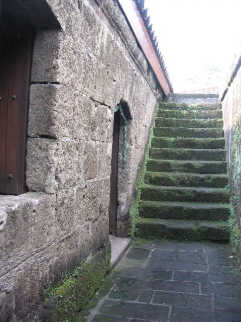 Stairways outside the chapel at the Intramuros of Manila. Picture