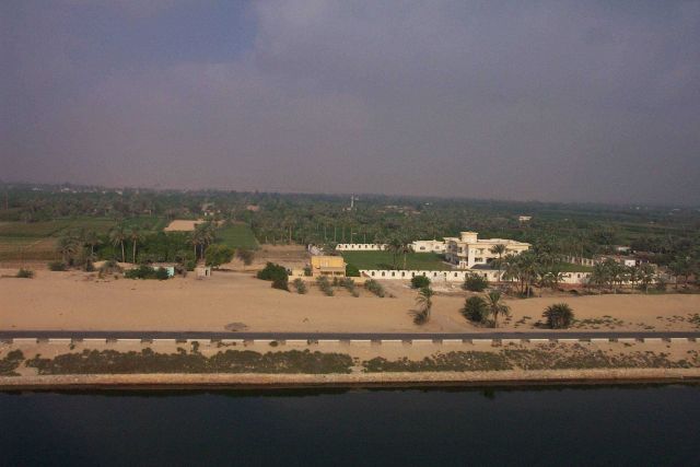 A scene along the Suez Canal. Picture