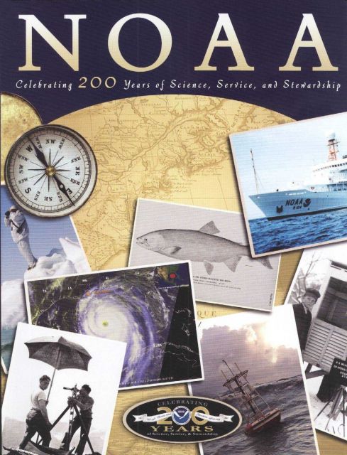 Cover of NOAA magazine that was published to accompany the 200th Anniversary of the founding of NOAA's oldest ancestor agency. Picture