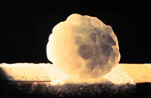 Aggregate hailstone Picture