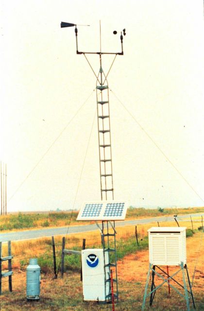 A solar-powered Surface Automated Measurement (SAM) site Picture