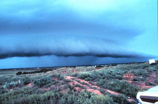Approaching thunderstorm with lead gust front Picture