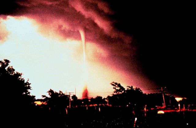 Early stage of tornado formation Picture