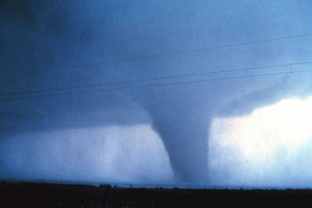 Tornado in mature stage. Picture