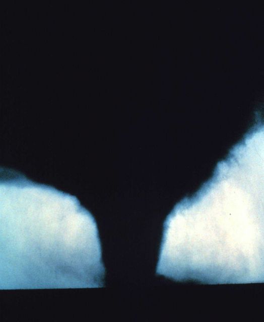 Tornado in mature stage. Picture