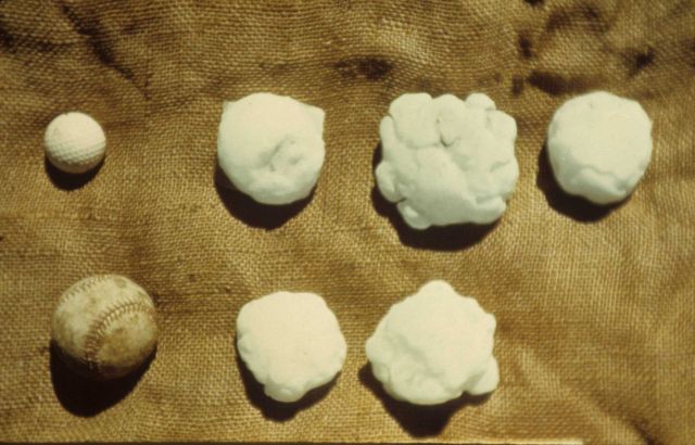 Baseball size hail Picture