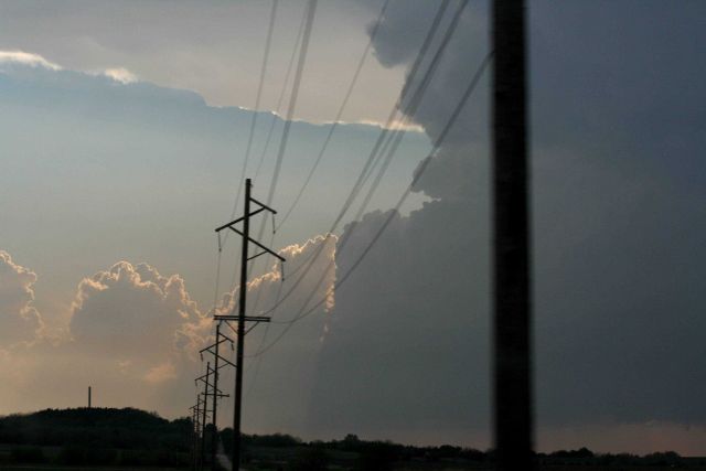 Supercell thunderstorms over the plains Picture