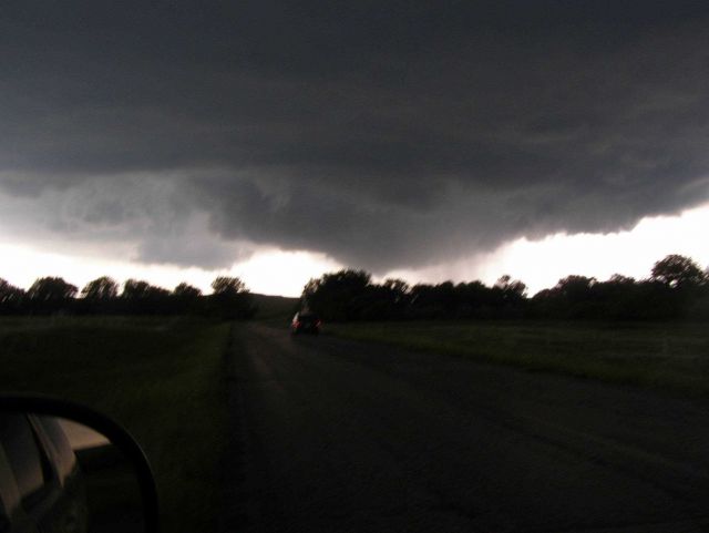 VORTEX2 intercepts a tornado in SE Wyoming on June 5, 2009. Picture