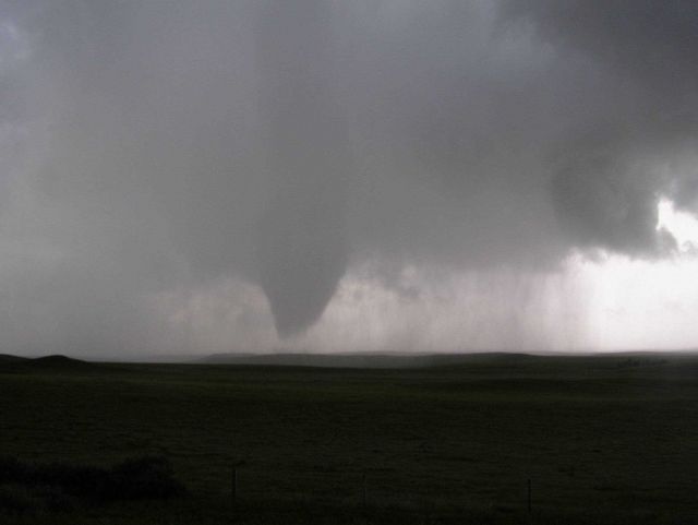 VORTEX2 intercepts a tornado in SE Wyoming on June 5, 2009. Picture