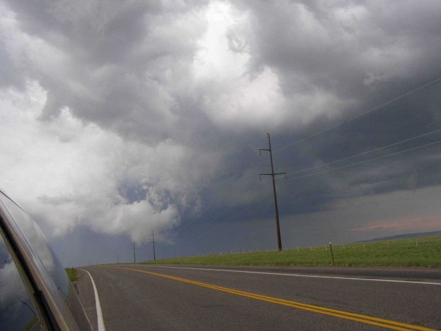 The tornado seen in the presvious images has now dissipated. Picture