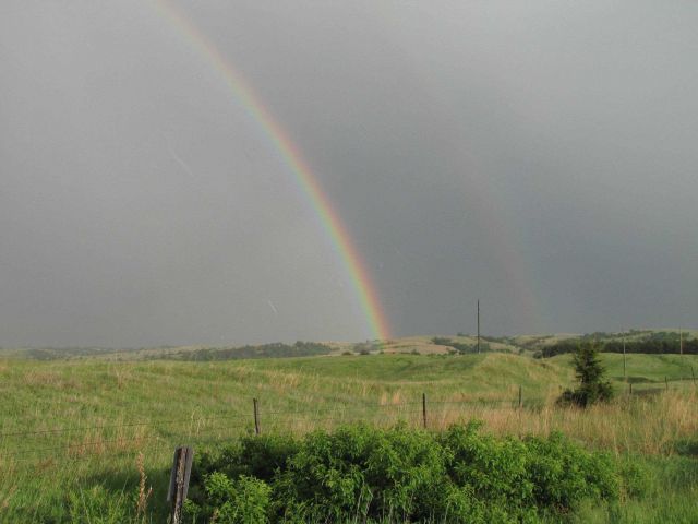 Rainbow following storm passage Picture