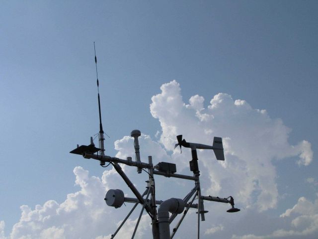 Rack of weather instruments attached to mobile mesonets Picture