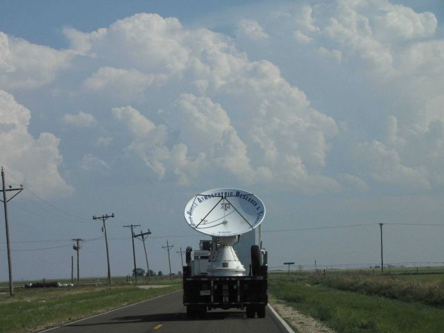 Shared Mobile Atmospheric Research and Teaching Radar (SMART-R) sends out a radio wave with a 5.5cm wavelength used to detect precipitation Picture