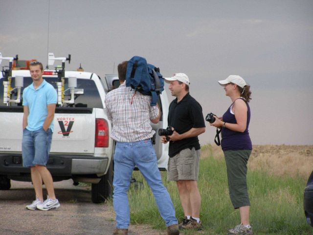 Good Morning America videographer zooms in on the action during VORTEX2 Picture