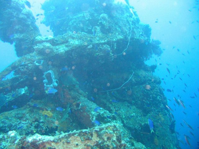 Wreckage from the Fujikawa Maru. Picture