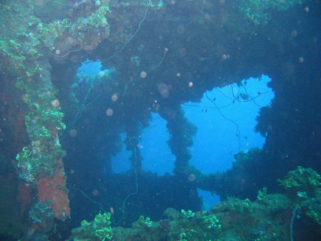 Wreckage from the Fujikawa Maru. Picture