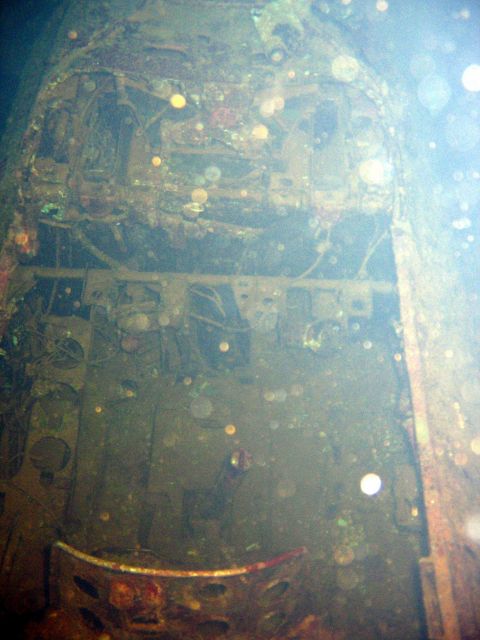 Cockpit of a Japanese Zero aircraft that never got the opportunity to attack Picture