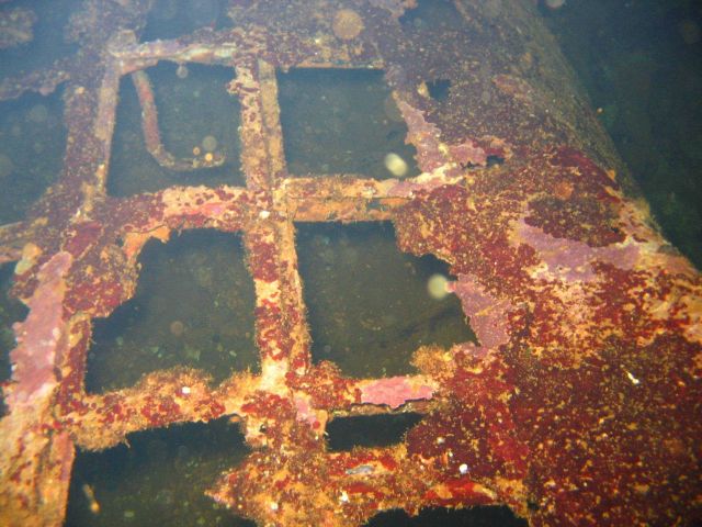 Remnants of the wing of a Japanese Zero aircraft that never got the opportunity to attack Picture