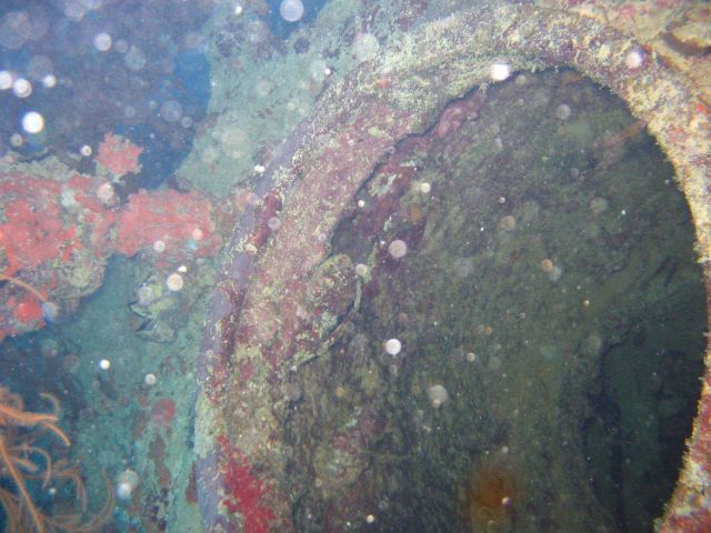 Open hatch on the I-169 submarine 