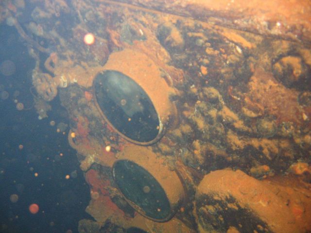 Gauges in the engine room. Picture