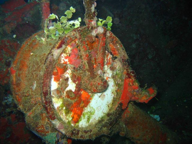 Engine order telegraph on the Kansho Maru. Picture