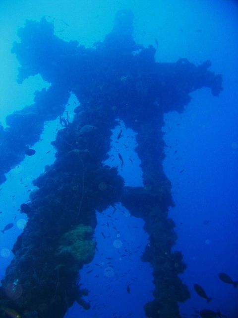 Mast on the Nippo Maru. Picture