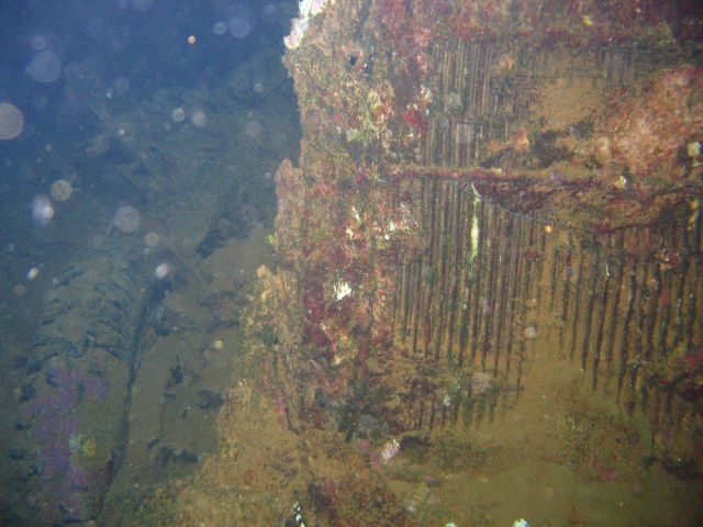 Truck grill on the Sankisan Maru. Picture