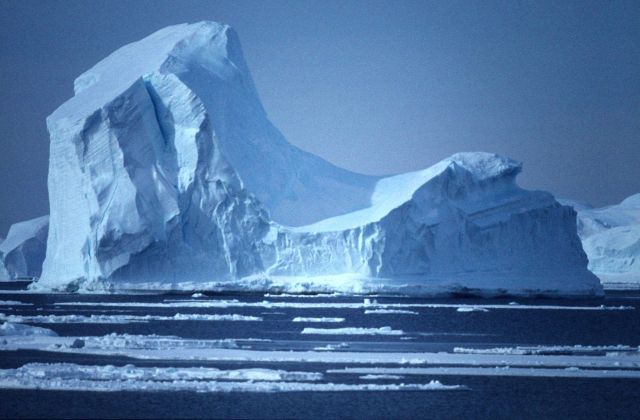 Saddle-shaped Iceberg Picture