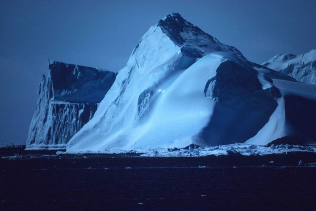 Smooth face of large iceberg Picture