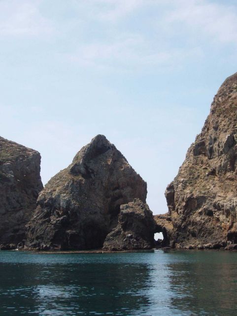 Arch and islets between the various Anacapa islands. Picture