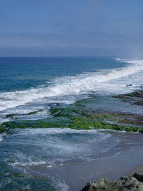 Waves crashing into Santa Rosa Island. Picture
