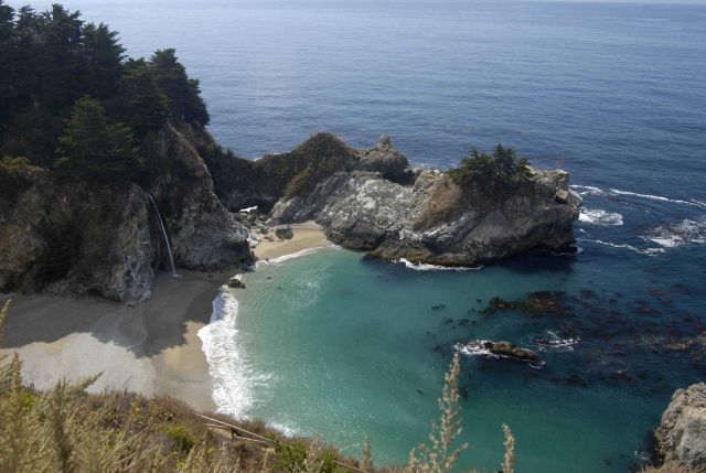 Cove at Julia Pfeiffer Burns State Park. Picture