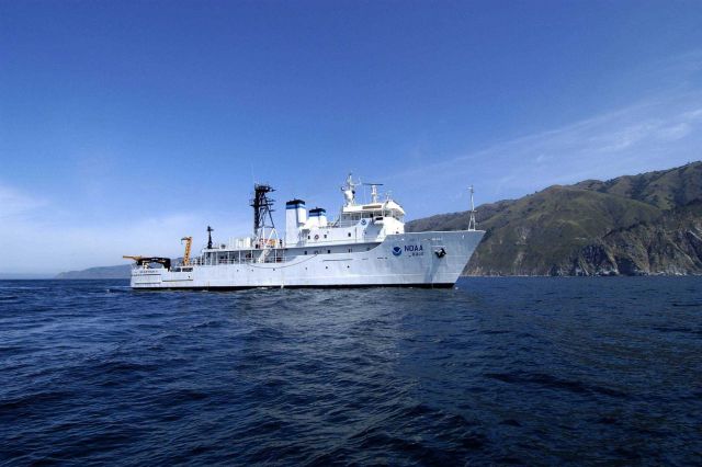 NOAA Ship McARTHUR II conducting research in the Monterey Bay National Marine Sanctuary Picture