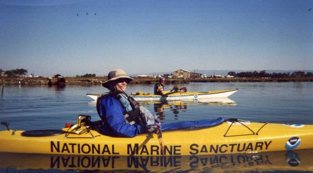 Kayaking in Elkhorn Slough National Estuarine Research Reserve. Picture