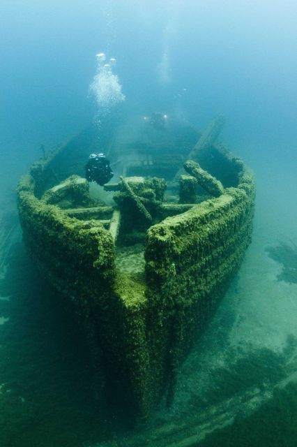 The shipwreck of the wooden schooner E Picture