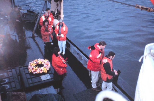 A burial at sea off the JOHN N Picture