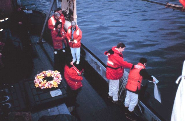 A burial at sea off the JOHN N Picture