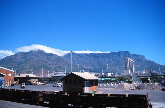 Table Mountain with clouds forming on top Picture