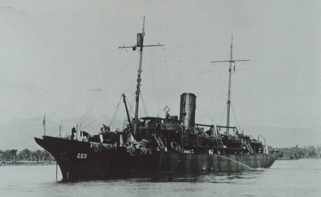 The Coast and Geodetic Survey Ship OCEANOGRAPHER at Tulagi Harbor, Guadalcanal during World War II Picture