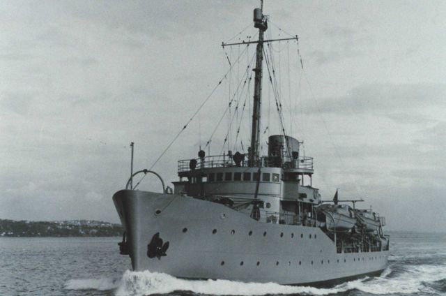 The Coast and Geodetic Survey Ship PATHFINDER underway. Picture