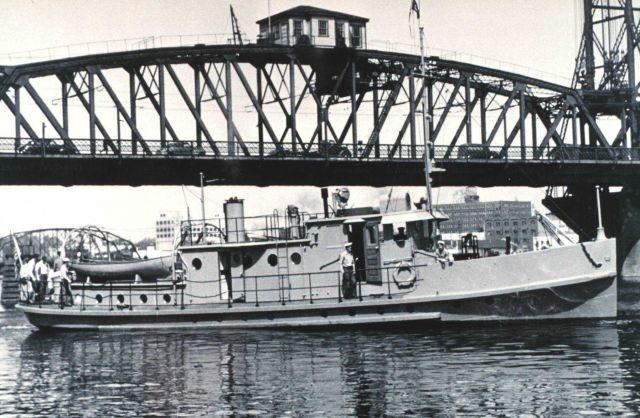 The Coast and Geodetic Survey Ship WESTDAHL at Portland, Oregon, on sea trials. Picture