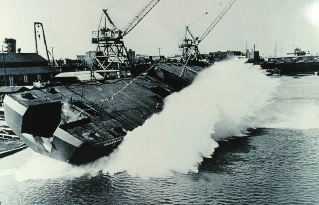 Launching of the MILLER FREEMAN at 11:30 A.M Picture