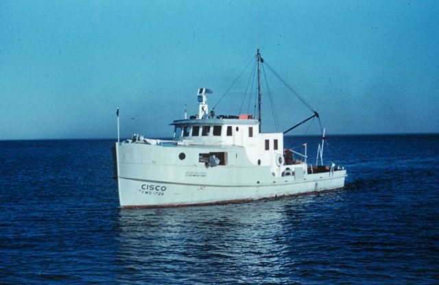 Bureau of Commercial Fisheries Research Vessel CISCO operated on the Great Lakes . Picture