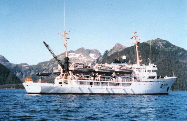 NOAA Ship RAINIER in Alaska. Picture